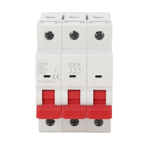Disjoncteur miniature GYM10 3P 50A pour protection surcharges et courts-circuits