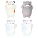 Eutreec Pack of 4 Healing Toys Cute Mini Squishy Squeeze Soft Collection Stress Reliever Gift Decor Colorful White Gray Cat Shape