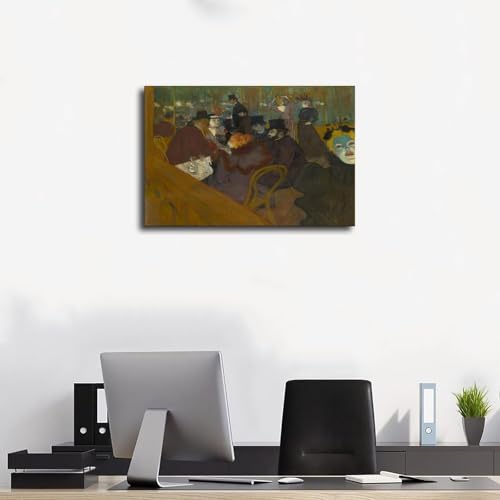 Impression sur toile Moulin Rouge Toulouse Lautrec décoration murale