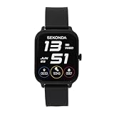Sekonda Motion Go Smart Watch in nero con cinturino in silicone nero