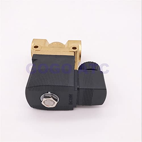 Électrovanne haute pression 50bar 3/8 BSP 24V DC NC laiton PTFE - 3