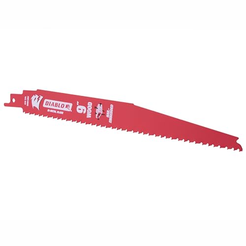Diablo Freud DS0912BW25 Demo Demon 9" 6/12 TPI Wood Cutting Reciprocating Saw Blade 25 Pack