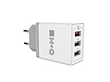 MARCADO CE M+Q Cargador RAPIDO USB Quick Charge 3.0 DE Pared 30W Carga RAPIDA QUALCOMM QC3.0 Compatible con TELEFONOS Samsung Galaxy S10 / S9 /S8 / S7 / S6 / Note, iPhone, iPad.