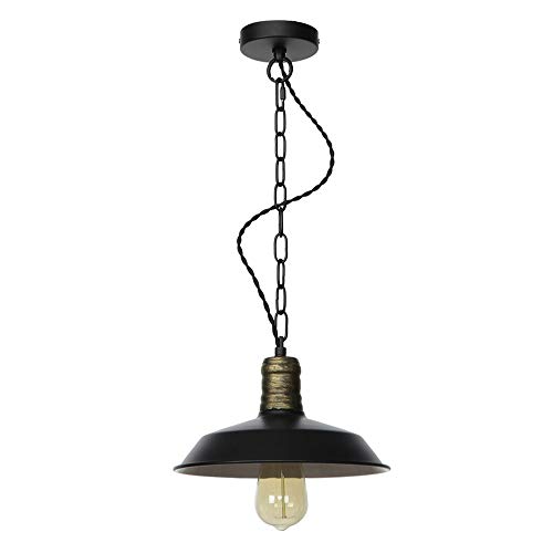 Lámpara industrial de techo en cesta de hierro con acabado selecto color E 7