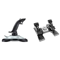 Extreme 3D Pro USB Joystick + Pro Flight Rudder Pedals Bundle