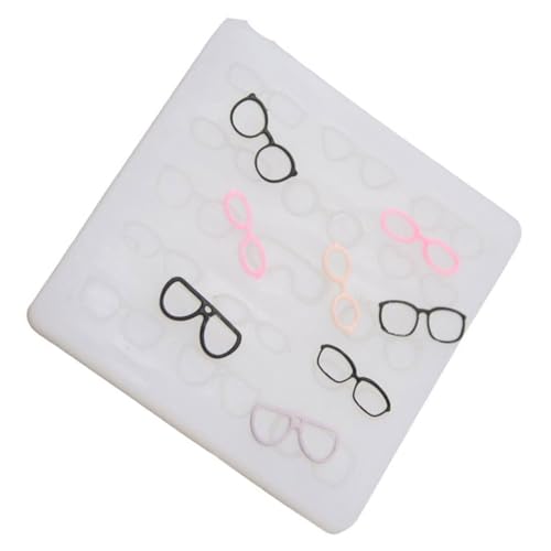 EINCORN Silicone Mold for Pottery Clay Doll Face Eyeglass Frame Decoration Eyeglass Frames Resin Moulds Soft Clay Doll Face Mold, 8cm, As the Picture Shows
