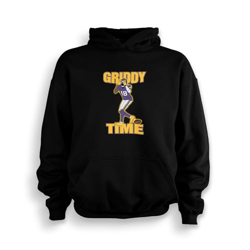 Jefferson Griddy Hoodie Youth Kids Minnesota Justin Made To Order With Love XS Black