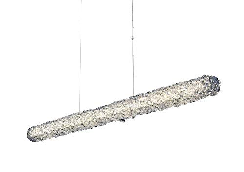 Allegri 035560 Lina - 38" 19W LED Island, Chrome Finish with Firenze Crystal
