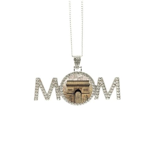 Collier Arc de Triomphe Paris pour fête des mères - Bijou élégant en argent pour maman