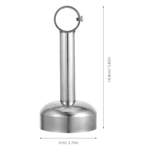 Soporte para barra de armario PRETYZOOM de acero inoxidable para evitar caídas de barras de ropa 3
