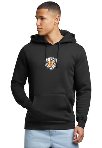 Mister Tee Detroit Tiger Head Hoody - Sweatshirt à capuche noir style sportswear américain