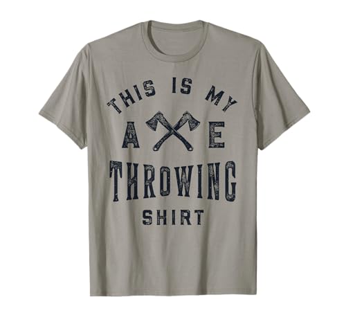 This Is My Axe Throwing Retro Vintage Hatchet Thrower Men Camiseta
