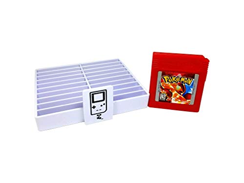 Image of Collector Craft White Video Game Tray, Holds 20 Games, Cartridge Holder, Retro Video Game Collection, Compatible with Nintendo Gameboy, Advance, and Color