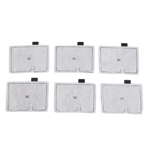 Trayneel 6 cartuchos de filtro de repuesto compatibles con acuarios QuietFlow Aqueon QuietFlow, malla densa de doble cara, zeolita tratada con carbón súper activado, elimina impurezas contaminantes (S