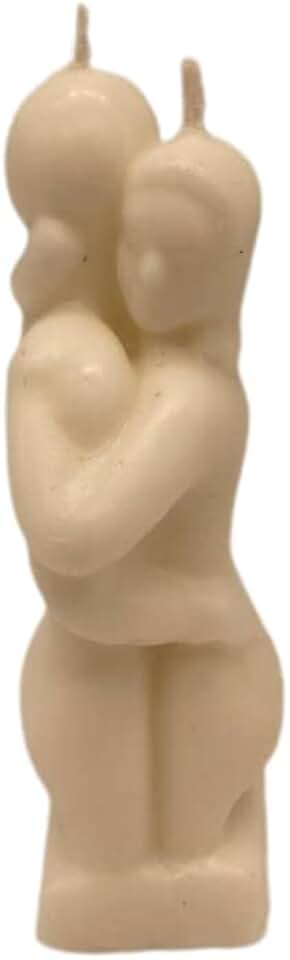White – Erotic Couple Shape - Spellcasting Candle – Wicca - Hoodoo-By Natural Farms