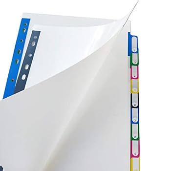 Amazon | A4プラスチックバインダーインデックスタブ