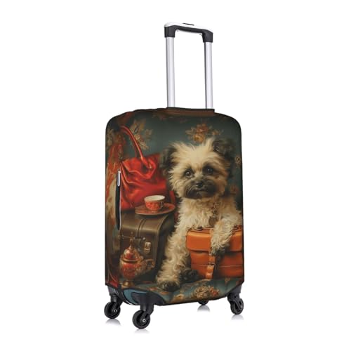 Bouvier des Flandres dog Elastic Travel Luggage Cover Travel Suitcase Protective Cover3