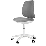 PIAOLING Ergonomischer Bürostuhl Bürostuhl Heimcomputer Sesselbahn Drehstuhl Arbeitsstuhl Bürostuhl ohne Armlehnen Büro Schreibtisch Computerstuhl (Color : Dark Gray, Größe : B)
