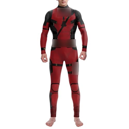 Bemeiren Halloween Superhero Bodysuit for Men Women Costumes 3D Print Zentai Jumpsuit Outfit for...
