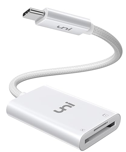 Image of uni USB C SD Card Reader, Sturdy Micro SD Card Adapter (Durable Nylon, No Block), Ultra High-Speed USB Type C Camera Memory Card Reader OTG Compatible with Android Galaxy S20, MacBook Pro /MacBook Air