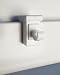 Produktbild 10x Fensterhaken Dekohaken Fensterclip für Fensterdekoration Weiß - Fensterdicke: 10-27mm - Ideal zum Einlegen von Gardinenstangen bis 10mm Durchmesser