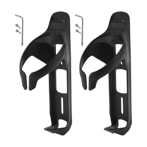 HOPESPANNER Black Bike Frame Bike Water Bottle Cup Holder Bottle Cage Drink Cage Fit 500-750ml Bottle Carbon Fiber Reinforced Nylon Fors Road Bike MTB 1Pair