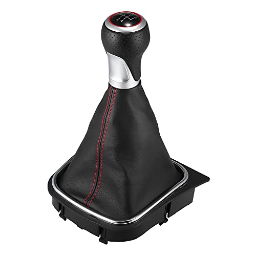 X Autohaux 5 Speed Gear Shift Stick Knob Handle Shifter Gaiter Boot Cover For Vw Golf Mk5 Mk6 Mk7 For Vw Scirocco Jetta Eos #TOP11