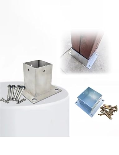 Support de poteau 31x51x80mm avec platine de fixation renforcée - 4