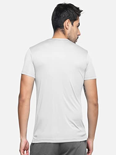 Image of BULLMER Solid Cotton Blended Half Sleeve Round Neck Tshirt for Men