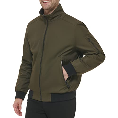 Image of Calvin Klein Men's Winter Coats - Sherpa-lined Hooded Soft Shell Jacket