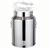 ★Seau Alimentaire Inox Facile à nettoyer et à entretenir :pot a lait inox bidon Grâce à sa surface lisse en acier inoxydable et à sa large ouverture, le nettoyage est un jeu d'enfant. Fini l'accumulation de résidus, place à une hygiène irréprochable à chaque utilisation ! Idéal pour un usage quotidien.