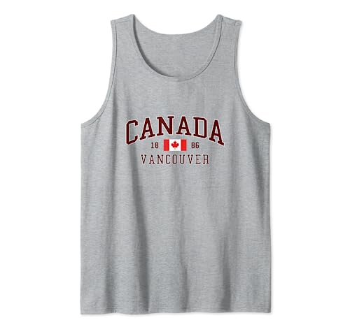 Canadá Vancouver British Columbia Vintage Style Regalo Camiseta sin Mangas
