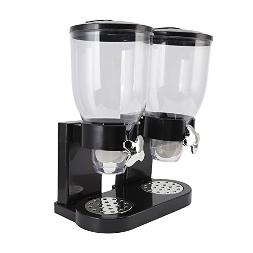 Distributeur de céréales double Walmeck en ABS pour le rangement de cuisine hermétique