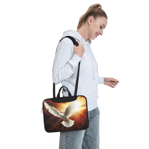 Bolso Tote para Laptop Dove Sun Art Negro 13 pulgadas miniatura 3