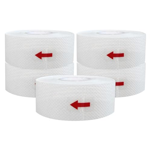 TOYANDONA Almohadillas Absorbentes Sudor 5 Piezas Blancas Forro Transpirable Autoadhesivo para Sombrero y Cuello Protector Absorbente para Camisa Ajuste Fácil y Corte Personalizado