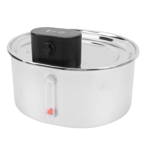 Fuente de agua inalámbrica para gatos y perros 3.2 L acero inoxidable
