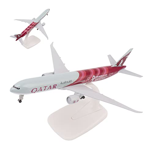 Keenso Airplane Model, Airplane Model Alloy Home Decoration Complete Engraved Lines Simulated Stable Base Airways Plane Model #TOP23