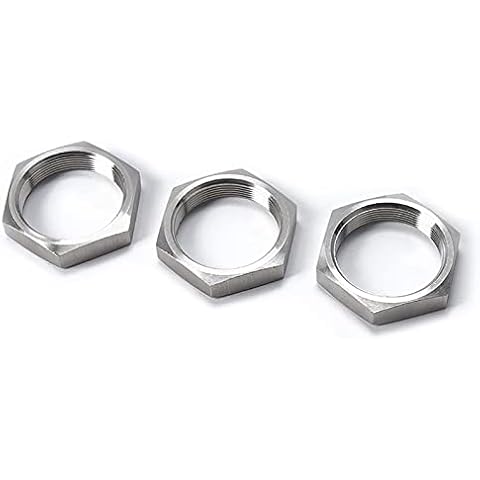 GatherTOOL 5Pcs/Set Hex Lock Nut Pipe Fitting M8 M10 M12 M14 M16 M18 M20 M22 M24 M25 M27 M30 Pitch 1 1.5mm Metric Female 304 Stainless Steel (Size : M24x1.5mm(S30 H5)) Cover