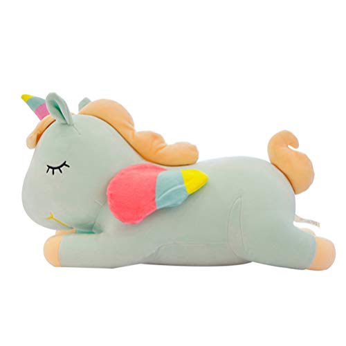 IMIKEYA Pelúcia Unicorn 60Cm Figura de Travesseiro de Pelúcia Amigas Macias E Fofas de Arco- Íris Tr