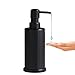 BVL Negro Dosificador de Jabón, 240ml Botella con Bomba Dispensadora Fácil de Presionar, Dispensador de Jabón Líquido de Metal