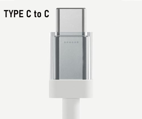 Image of 65W Original USB-C to USB-C Charging Cable for Nothing Devices - Compatible Fast Charging for Nothing CMF, Google, Samsung, and Other Type-C Devices (White)