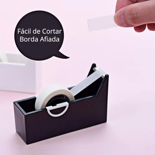 Cortador Suporte Porta Dispenser Fita Micropore Design Cilio (Branco)