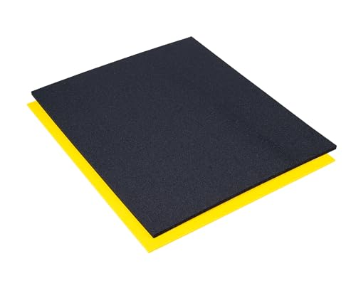 5S Tool Box Shadow Foam Organizers (2 Color) FITS Craftsman Waterloo and Husky Tool CHESTS (10.625" x 22.25", Black Top/Yellow Bottom)…