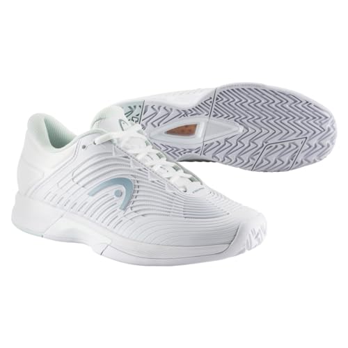 HEAD Women's Revolt Pro 4.5 Tennis Shoes (White/Aqua, US Footwear Size System, Adult, Women, Numeric, Medium, 6.5)3