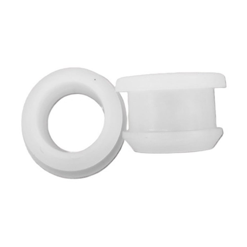 10 tapones de goma impermeables de goma hueca de silicona para clips, multicolor, 4,5 – 60,6 mm (transparente, 52,6 mm)