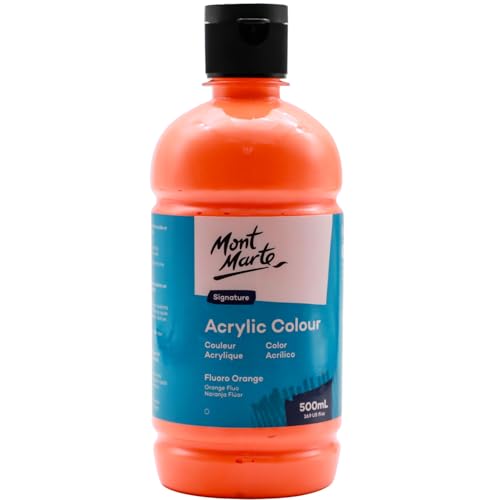 Mont Marte Signature Black Acrylic Paint 16.9oz 500ml Semi-Matte Finish Suitable for Canvas Wood Fabric Leather Cardboard Paper MDF and Crafts product thumbnail 15