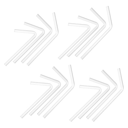 Veemoon Juego de 40 Tubos de Vidrio para Laboratorio de 45°/60°/90°/120° Vidrio de Borosilicato Resistente a Químicos y Temperatura Tubos de 5X10 CM para Experimentos Químicos