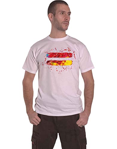 Ed Sheeran T Shirt Equals Logo Nouveau Officiel Homme Blanc Size S