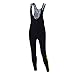 Produktbild Herren Thermo Winter Fahrradhose Lang mit Trägern Pro Team - Trägerhose Lang - BIB Radhose - Träger Radlerhose - 3D Performance Gel gepolstert - Warm - schwarz-neon-weiß - M