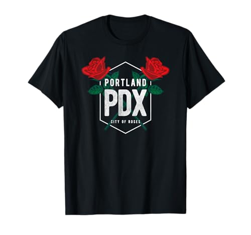 Portland Oregon Badge PDX Portland Squad Pacific Wonderland Camiseta